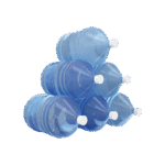 Small bottles of mineral water